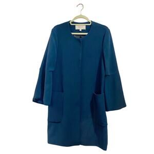 Bagatelle Heritage Navy Bell Sleeve Coat Sz M